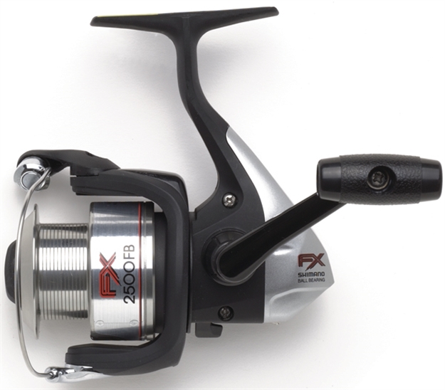 Picture of Shimano FX 2500 FB Spinning Reel, Rh, 1Bb + 1Rb, 4.6:1 Ratio, Diecast Alum Spool, Braid 10/170, 15/145, 30/95