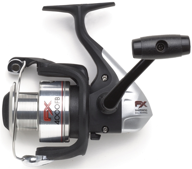 Picture of Shimano FX 4000 FB Spinning Reel, Rh, 1Bb + 1Rb, 4.6:1 Ratio, Diecast Alum Spool, Braid 15/265, 30/175, 50/145