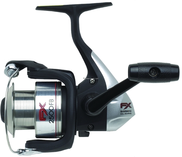 Picture of Shimano FX 2500 FB Spinning Reel, Clam Pack, Rh, 1Bb + 1Rb, 4.6:1 Ratio, Diecast Alum Spool, Braid 10/170, 15/145, 30/95