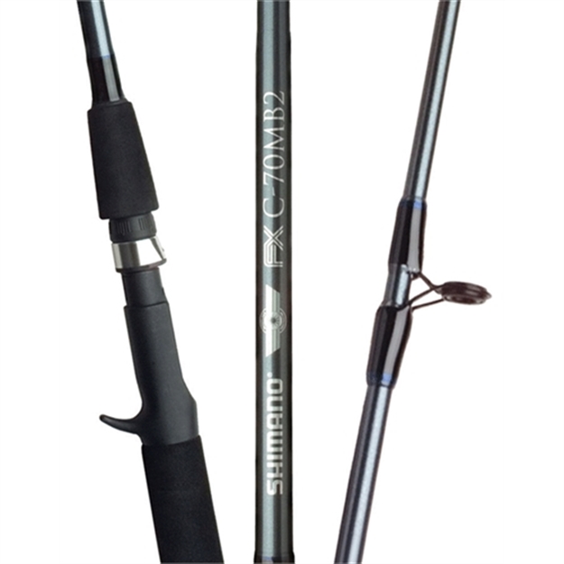 Picture of Shimano FX Spinning Rod, 6', 2 Pc, Fast, Med, 1/8-1/2 OZ Lures, 6 LB - 14 LB Line, 4 Guides + Tip