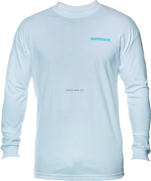 Picture of Shimano Long Sleeve Cotton T-Shirt XL White