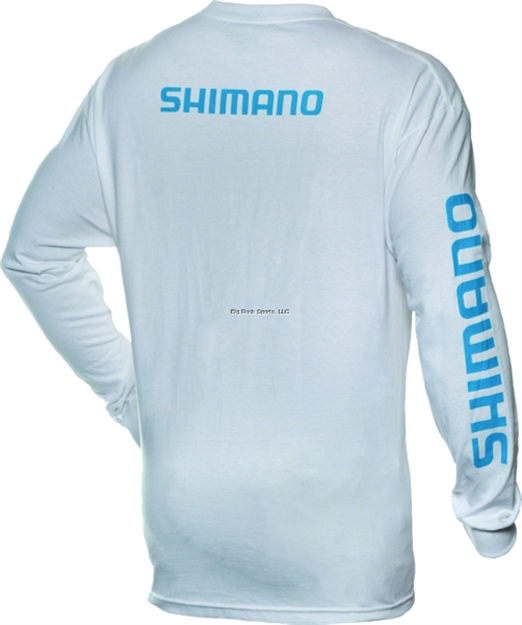 Picture of Shimano Long Sleeve Cotton T-Shirt Xxl White