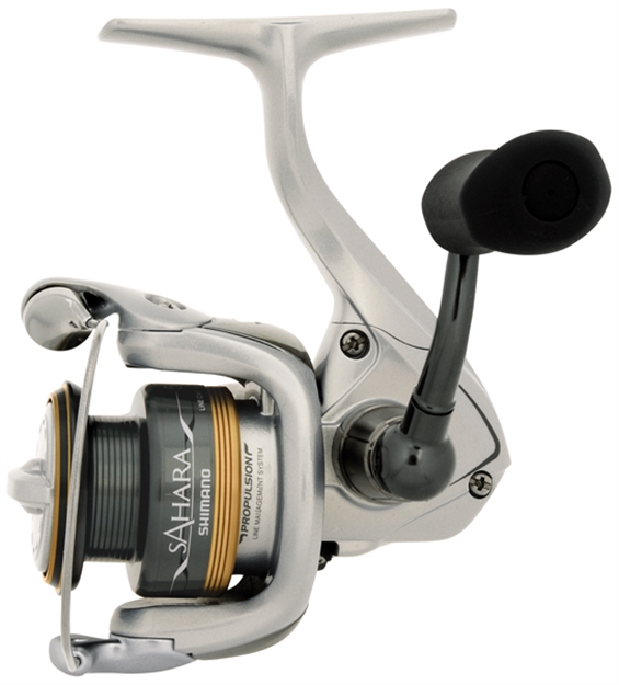 Picture of Shimano Sahara 500 FE Spinning Reel, Ambi, 3Bb + 1Rb, 4.7:1 Ratio, Alum Spool, Braid 5/135, 8/105, 10/65, 15/60