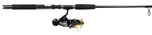 Picture of Shimano Socorro 8000 Saltwater Spinning Reel Front Drag 4Bb+1Rb 4.9:1, Boat Spin Rod, 15-40Lb 6'6" W/Gimbal