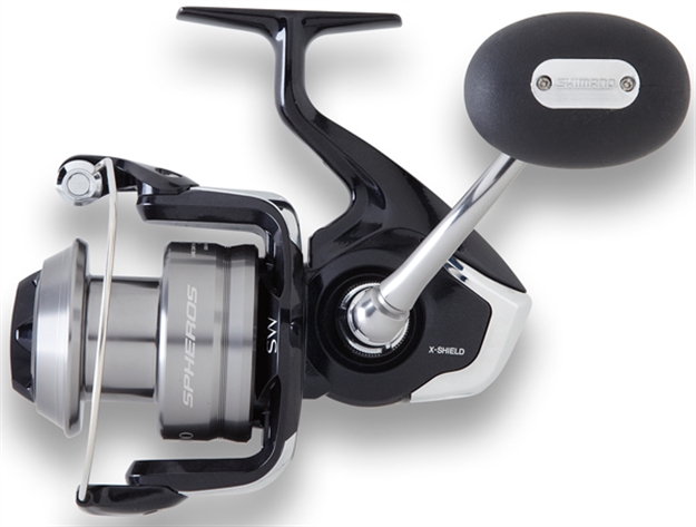 Picture of Shimano Spheros 5000 Saltwater Spinning Reel, Ambi, 4Bb + 1Rb, 4.6:1 Ratio, Cold-Forged Alum Spool