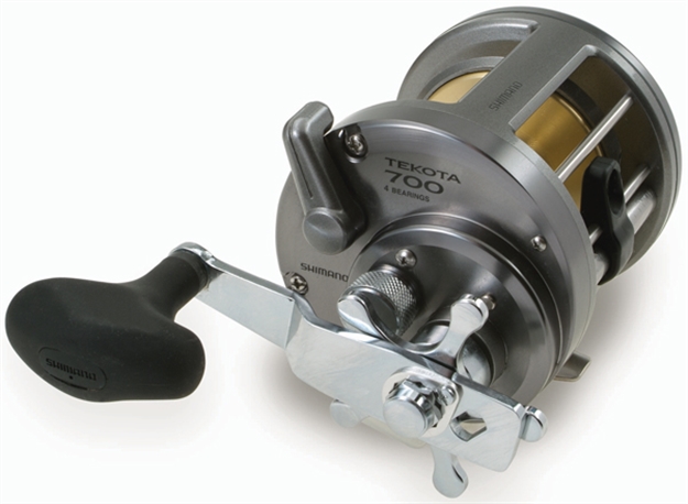 Picture of Shimano Tekota 700 Conventional Star Drag Reel, Rh, 3Bb + 1Rb, 4.2:1 Ratio, Alum Spool, Braid 50/735, 65/570, Mono 25/410, 30/350
