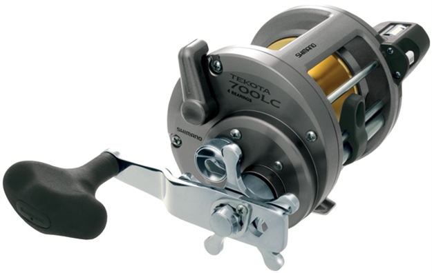Picture of Shimano Tekota 700 Line Counter Star Drag Reel, Rh, 3Bb + 1Rb, 4.2:1 Ratio, Alum Spool, Braid 735/50, 570/65, 430/80