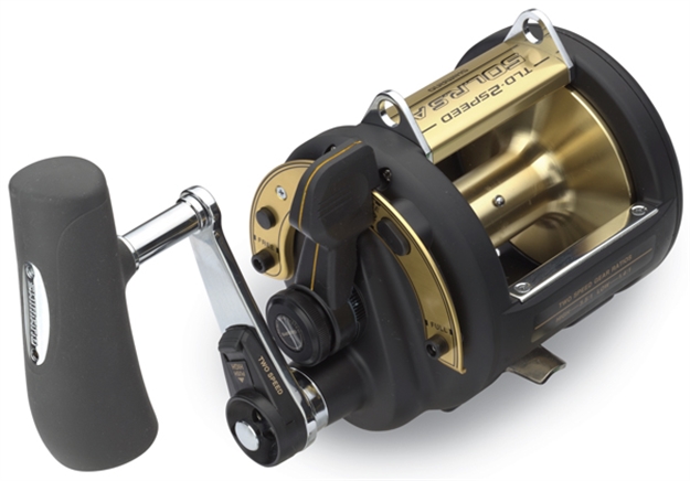 Picture of Shimano Tld II Lever Drag Conventional Reel, Rh, 4Bb, 3.5:1 Ratio, Alum Spool, Braid 65/1200, 80/1095, Mono 80/440