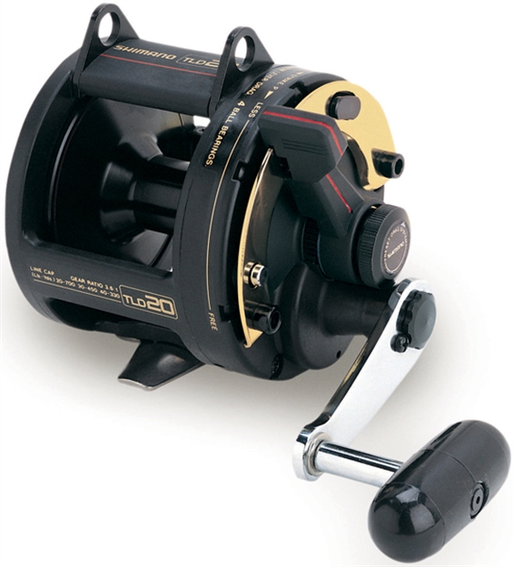 Picture of Shimano Tld Lever Drag Conventional Reel, Rh, 4Bb, 3.6:1 Ratio, Alum Spool, Braid 50/820, 65/745, Mono 20/700, 30/450