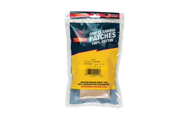 Picture of Shooters Choice Choice 2.5" Square Cleaning Patches 100 Pack SHF-917-100
