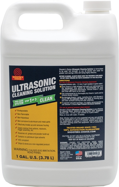 Picture of  Shooters Choice Shfucs128 Ultrasonic Cleaning Solution 1 Gallon Bottle 027784111289