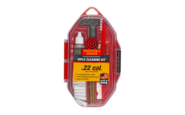 Picture of Shooters Choice Srs22 Rifle Cleaning Kit 5.56Mm, 22 Cal, 223 Cal/Red Plastic Case SRS-22