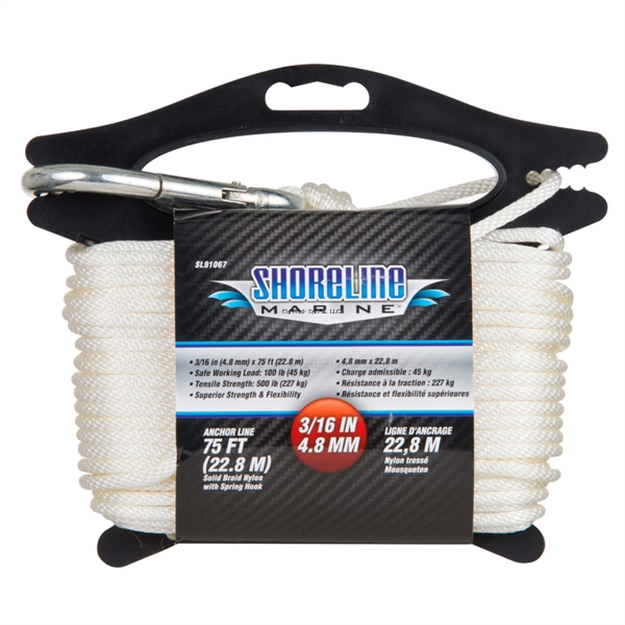 Picture of Shoreline Anchrln Nyl SB 3/16"X75'