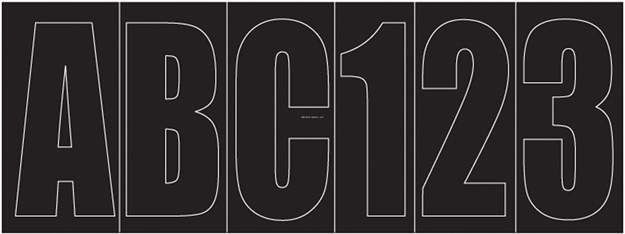 Picture of Shoreline Letter Kit Block 3" Black