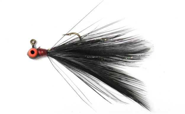 Picture of Shur Strike 00 Feather Jigs W / Accent 1/16 Oz, 2/Pk, Black
