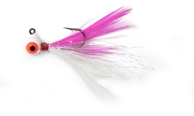 Picture of Shur Strike 00 Feather Jigs W / Accent 1/32 Oz, 2/Pk, Pink / White