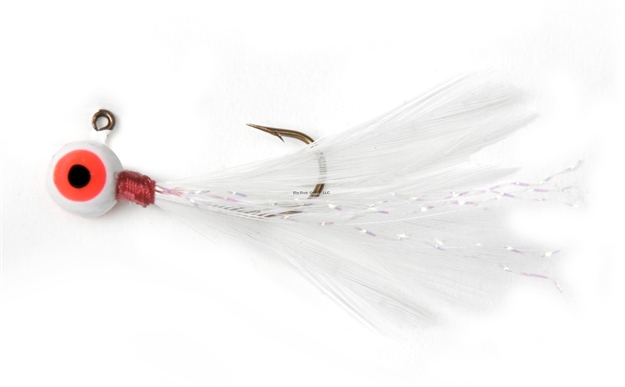 Picture of Shur Strike 00 Feather Jigs W / Accent 1/64 Oz, 2/Pk, White
