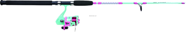 Picture of Shur Strike Boat Spinning Combo 5'6" Pk/Green Fluke/Fl Premtd