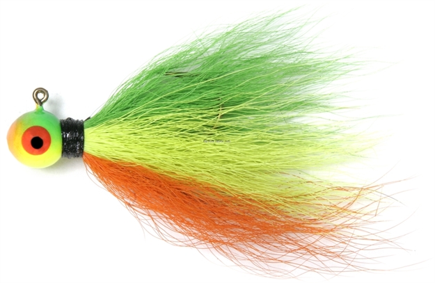 Picture of Shur Strike Bucktail Jigs 1/4 Oz, 2/Pk, Fire Tiger