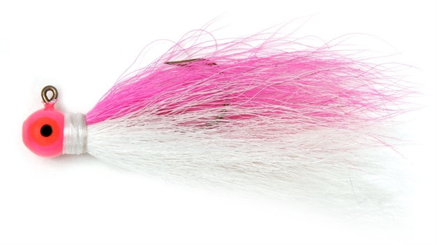 Picture of Shur Strike Bucktail Jigs 1/4 Oz, 2/Pk, Pink / White