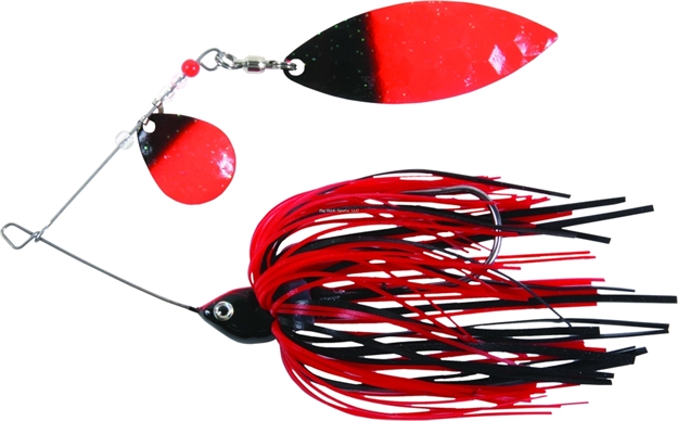 Picture of Shur Strike Colorado/Willow Spinnerbait, 1/4 Oz, Black/Red