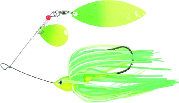 Picture of Shur Strike Colorado/Willow Spinnerbait, 3/8 Oz, Lime/Chartreuse