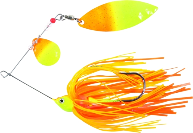 Picture of Shur Strike Colorado/Willow Spinnerbait, 3/8 Oz, Orange/Chartreuse