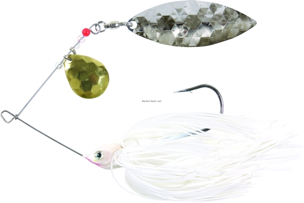 Picture of Shur Strike Colorado/Willow Spinnerbait, 3/8 Oz, White