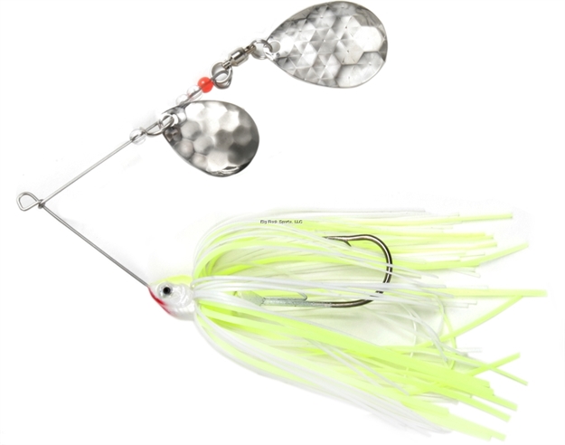 Picture of Shur Strike Double Colorado Spinner Bait 1/4 Oz. - White / Chart.