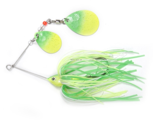 Picture of Shur Strike Double Colorado Spinner Bait 3/8 Oz. - Lime / Chart.