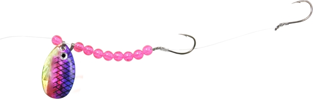 Picture of Shur Strike Elite Crawler Rig #4 Indiana Hex Dbl. Hook 72" - Cotton Candy Shad