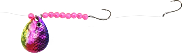 Picture of Shur Strike Elite Crawler Rig #5 Colorado Hex Dbl. Hook 72" - Cotton Candy Shad
