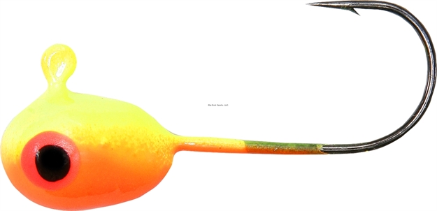 Picture of Shur Strike Floating Jig Blk. Nkl. Hook #1, 5 Pk, Org. Cht.