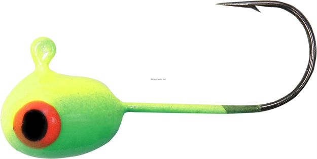 Picture of Shur Strike Floating Jig Blk. Nkl. Hook #2, 5 Pk, Lime Cht.