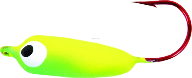 Picture of Shur Strike Floating Jighead, 1/0 Hook, Lime/Chartreuse, 4/Pack
