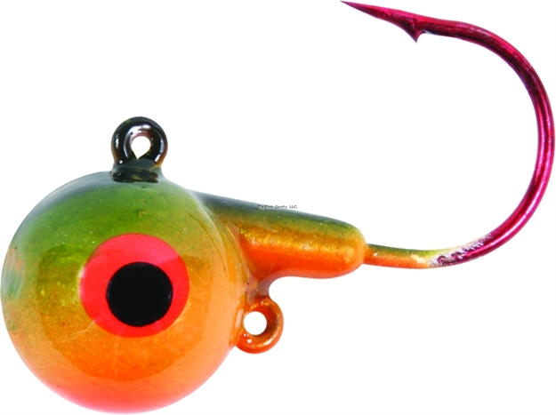 Picture of Shur Strike Hot Ball Jig, 1/4 Oz, Perch, 5/Pack