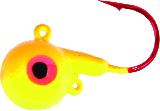 Picture of Shur Strike Hot Ball Jig, 1/8 Oz, Orange/Chartreuse, 5/Pack