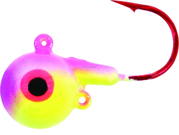 Picture of Shur Strike Hot Ball Jig 3/8Oz Chartreuse/Pink/Pink 25Pk