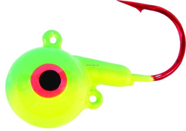 Picture of Shur Strike Hot Ball Jig 3/8Oz Lime Chartreuse 25Pk