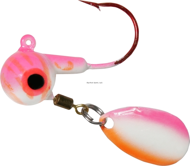 Picture of Shur Strike Hot Ball Spins UV Series Blades 1/4 Oz, 3/Pk, Glow/Pink/Orange