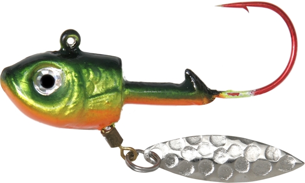 Picture of Shur Strike Knocker, Banger,Pounder Spin Jigs 1/8 Oz, 3/Pk - Firetiger