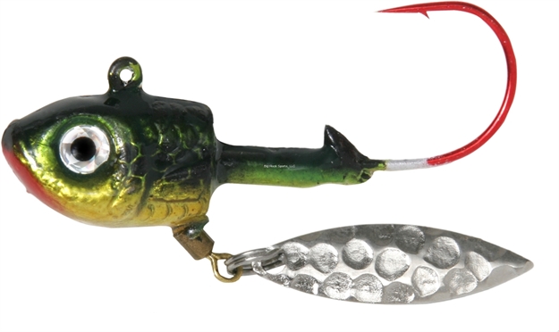 Picture of Shur Strike Knocker, Banger,Pounder Spin Jigs 1/8 Oz, 3/Pk - Gold N Perch