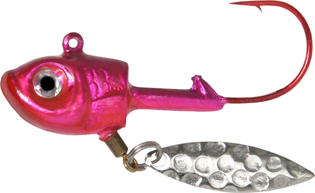 Picture of Shur Strike Knocker, Banger,Pounder Spin Jigs 3/8 Oz, 3/Pk - Silver/Pink/Purp.