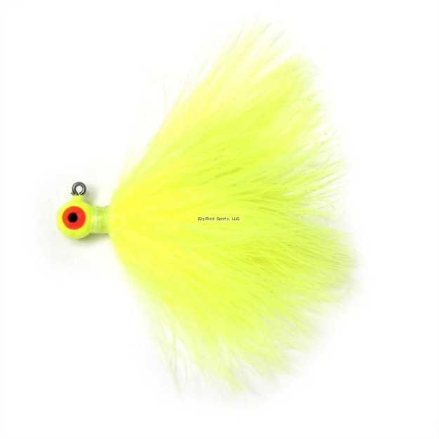 Picture of Shur Strike Marabou Jigs 1/4 Oz, 2/Pk - Chartreuse