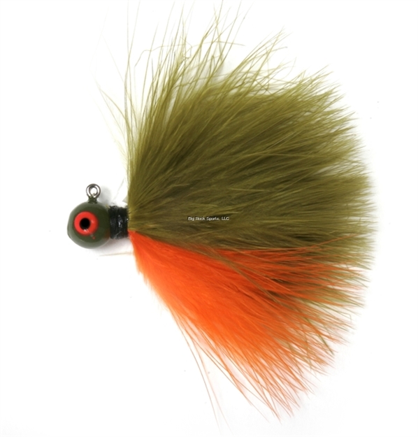 Picture of Shur Strike Marabou Jigs 1/4 Oz, 2/Pk - Olive / Orange