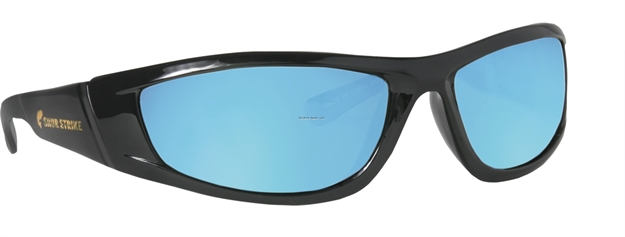 Picture of Shur Strike Ranger Sunglasses Black Frame W/Blue Mirror Lens