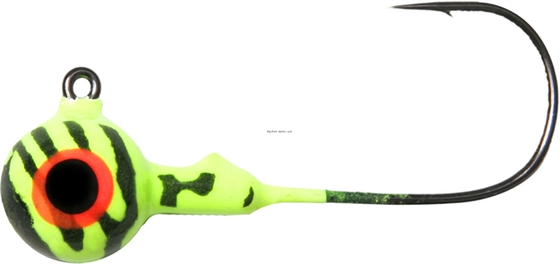 Picture of Shur Strike Round Head / UV Jig 1/4 Oz, 5/Pk - Glowtruse/ Red