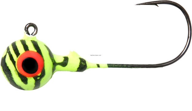 Picture of Shur Strike Round Head / UV Jig 3/8 Oz, 5/Pk - Glowtruse/ Red