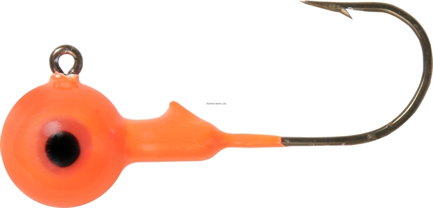 Picture of Shur Strike Round Head Jig 1/16 Oz. Bronze Hook, 25Pk - Orange