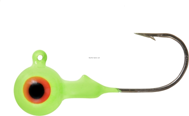 Picture of Shur Strike Round Head Jig 1/32 Oz. Bronze Hook, 10Pk - Limetruse